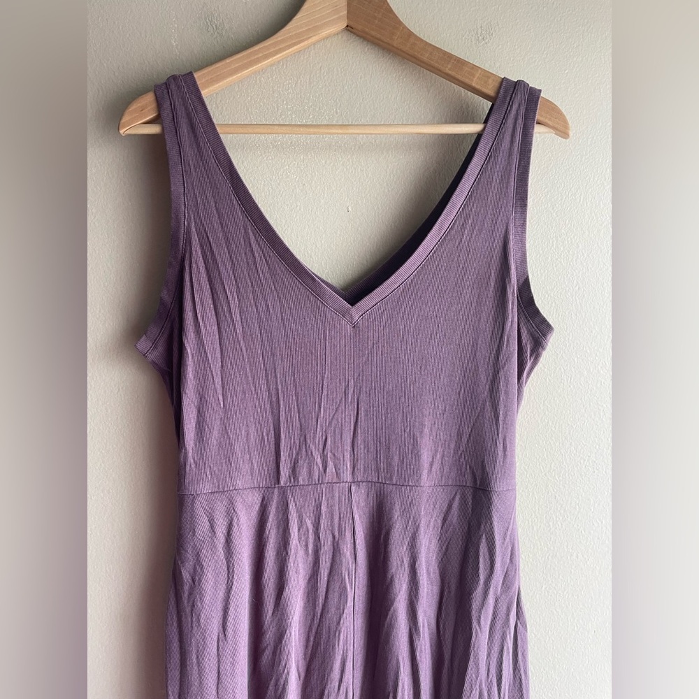A New Day Woman Purple Soft Pockets Mid Dress Size Large - Picture 2 of 10